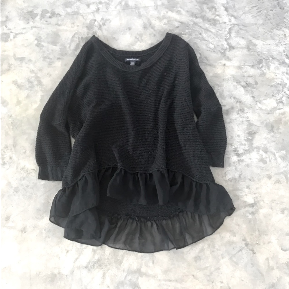 Knit Three Quarter Length Sweater